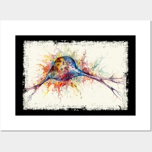 Abstract Human nerve cell Posters and Art